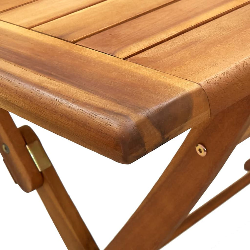 vidaXL tömör akácfa összecsukható kerti asztal 120 x 70 x 75 cm