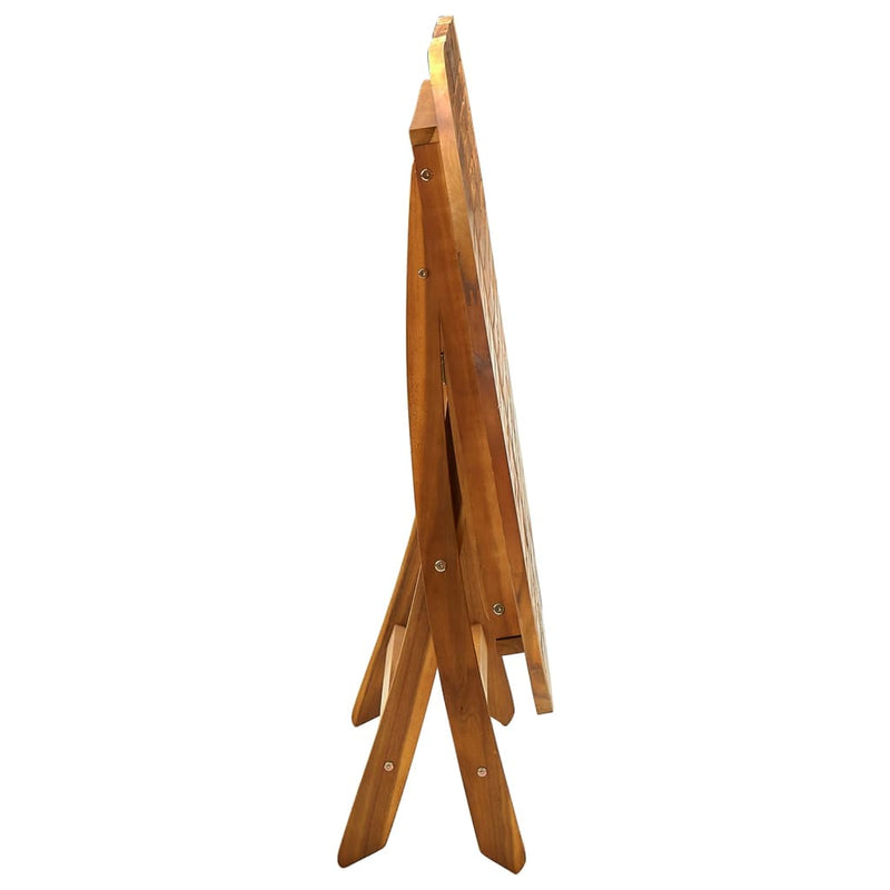 vidaXL tömör akácfa összecsukható kerti asztal 160 x 85 x 75 cm