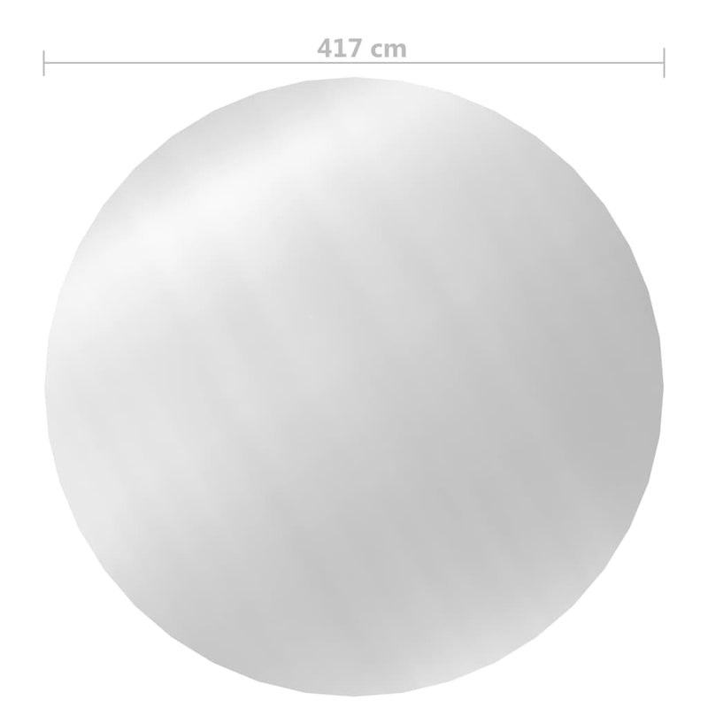 vidaXL ezüst polietilén medencetakaró 417 cm