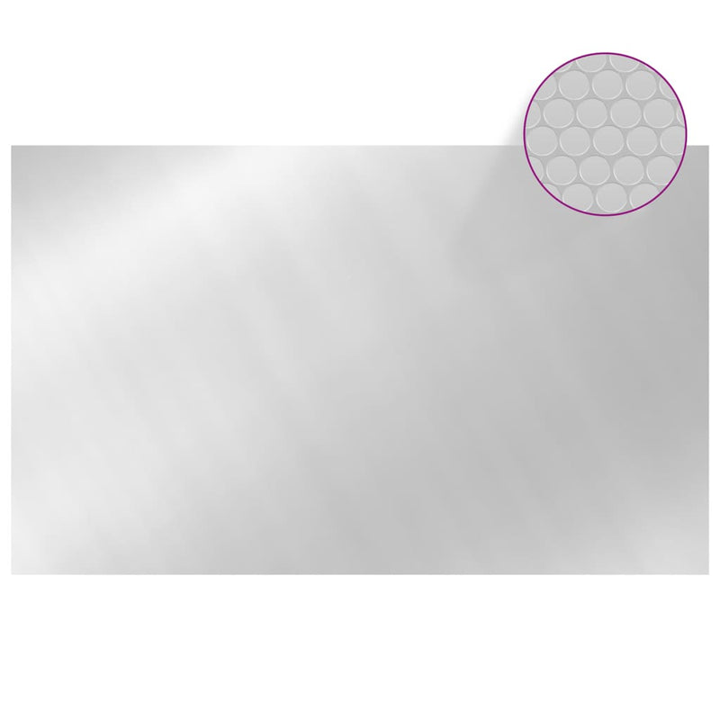 vidaXL ezüst polietilén medencetakaró 260 x 160 cm