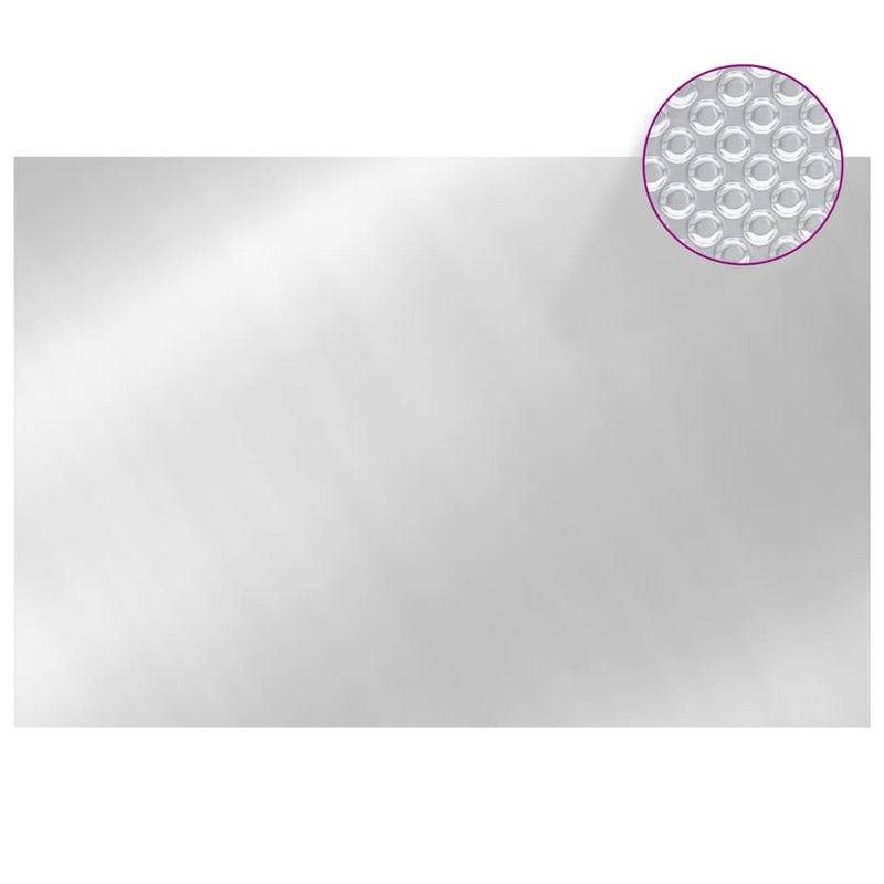 vidaXL ezüst polietilén medencetakaró 300 x 200 cm