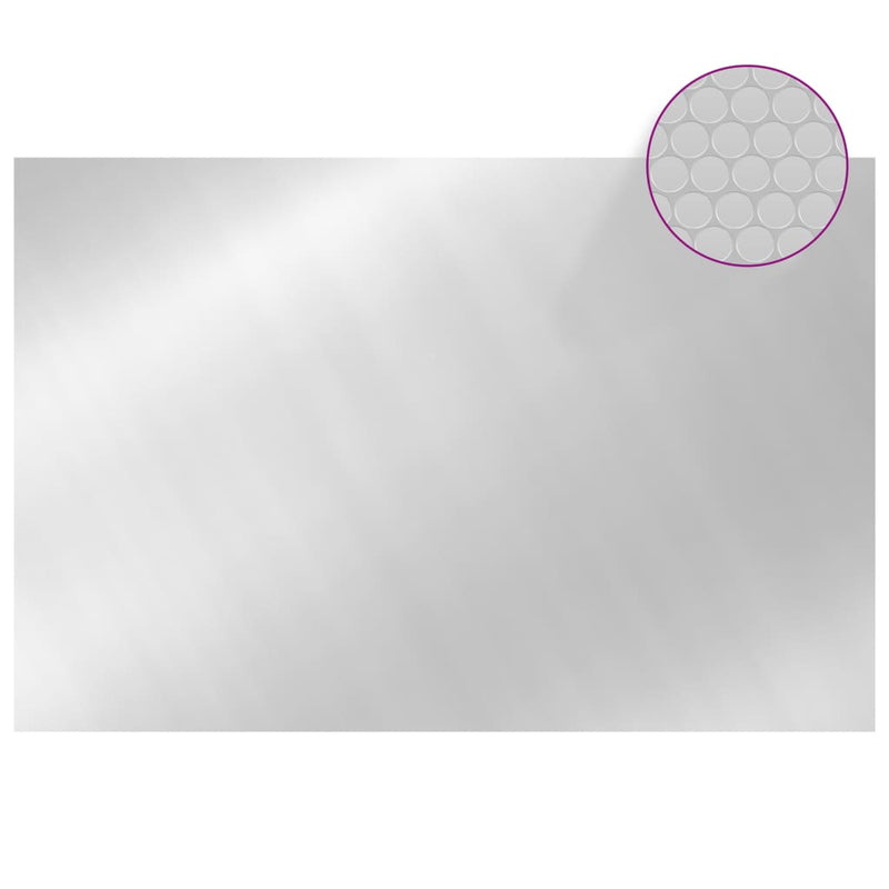 vidaXL ezüst polietilén medencetakaró 300 x 200 cm