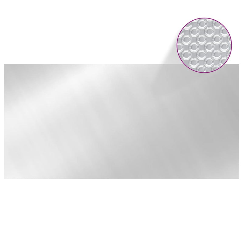 vidaXL ezüst polietilén medencetakaró 450 x 200 cm