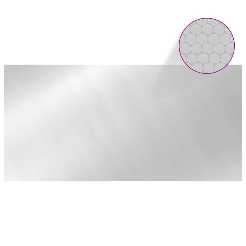 vidaXL ezüst polietilén medencetakaró 450 x 200 cm