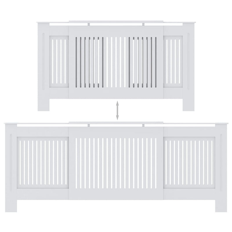 vidaXL fehér MDF radiátorburkolat 78 cm