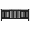 vidaXL fekete MDF radiátorburkolat 205 cm