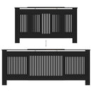 vidaXL fekete MDF radiátorburkolat 205 cm
