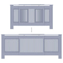vidaXL szürke MDF radiátorburkolat 205 cm