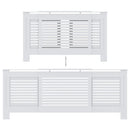 vidaXL fehér MDF radiátorburkolat 205 cm