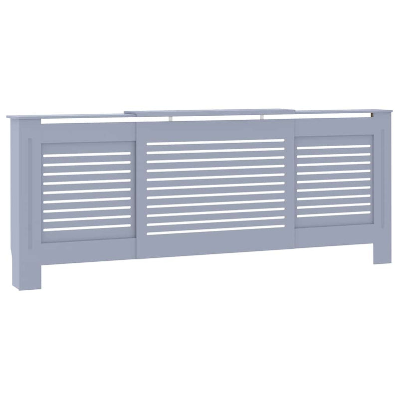 vidaXL szürke MDF radiátorburkolat 205 cm