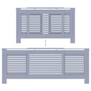 vidaXL szürke MDF radiátorburkolat 205 cm