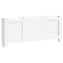 vidaXL fehér MDF radiátorburkolat 205 cm