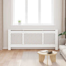 vidaXL fehér MDF radiátorburkolat 205 cm