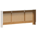 vidaXL fehér MDF radiátorburkolat 205 cm