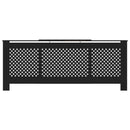 vidaXL fekete MDF radiátorburkolat 205 cm