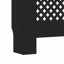 vidaXL fekete MDF radiátorburkolat 205 cm