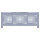 vidaXL szürke MDF radiátorburkolat 205 cm