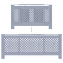 vidaXL szürke MDF radiátorburkolat 205 cm