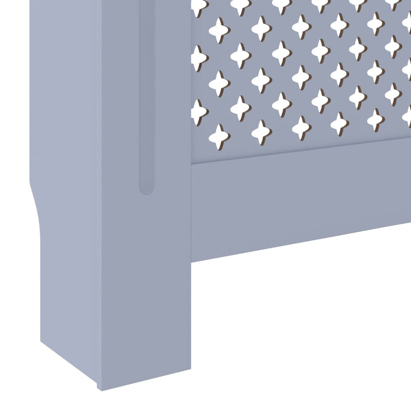 vidaXL szürke MDF radiátorburkolat 205 cm