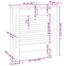 vidaXL szürke MDF radiátorburkolat 78 cm
