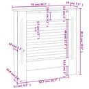 vidaXL MDF radiátorburkolat 78 cm