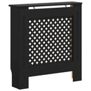 vidaXL fekete MDF radiátorburkolat 78 cm