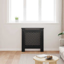 vidaXL fekete MDF radiátorburkolat 78 cm