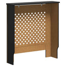 vidaXL fekete MDF radiátorburkolat 78 cm