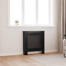 vidaXL fekete MDF radiátorburkolat 78 cm