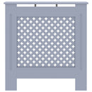 vidaXL szürke MDF radiátorburkolat 78 cm