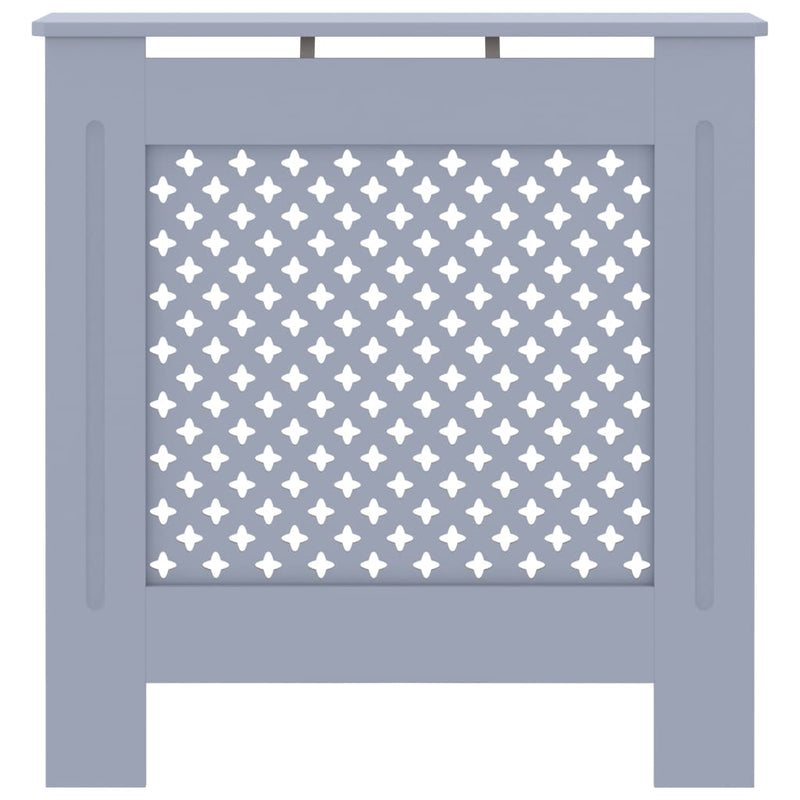 vidaXL szürke MDF radiátorburkolat 78 cm