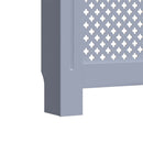vidaXL szürke MDF radiátorburkolat 78 cm