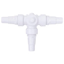 vidaXL fehér és fekete 3 irányú gömbcsap medencéhez