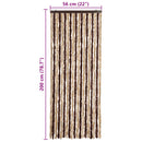 vidaXL bézs és világosbarna zsenília rovarfüggöny 56 x 200 cm