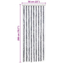 vidaXL szürke és fehér zsenília rovarfüggöny 56 x 200 cm