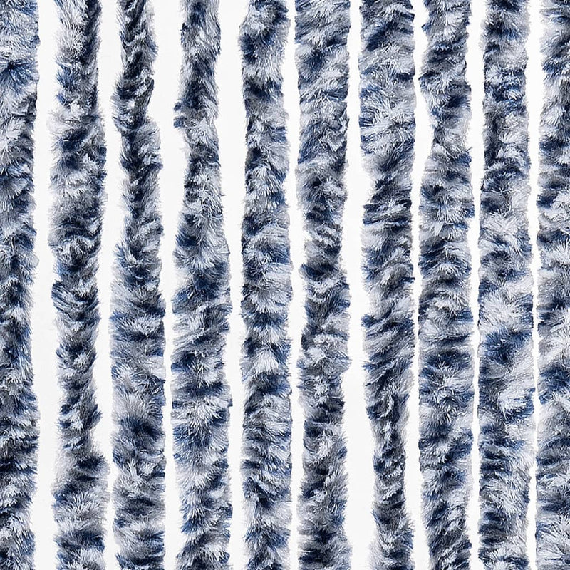 vidaXL kék és fehér zsenília rovarfüggöny 90 x 200 cm