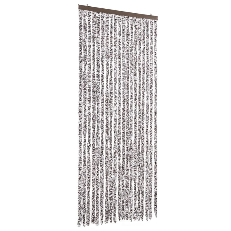 vidaXL barna és bézs zsenília rovarfüggöny 56 x 200 cm