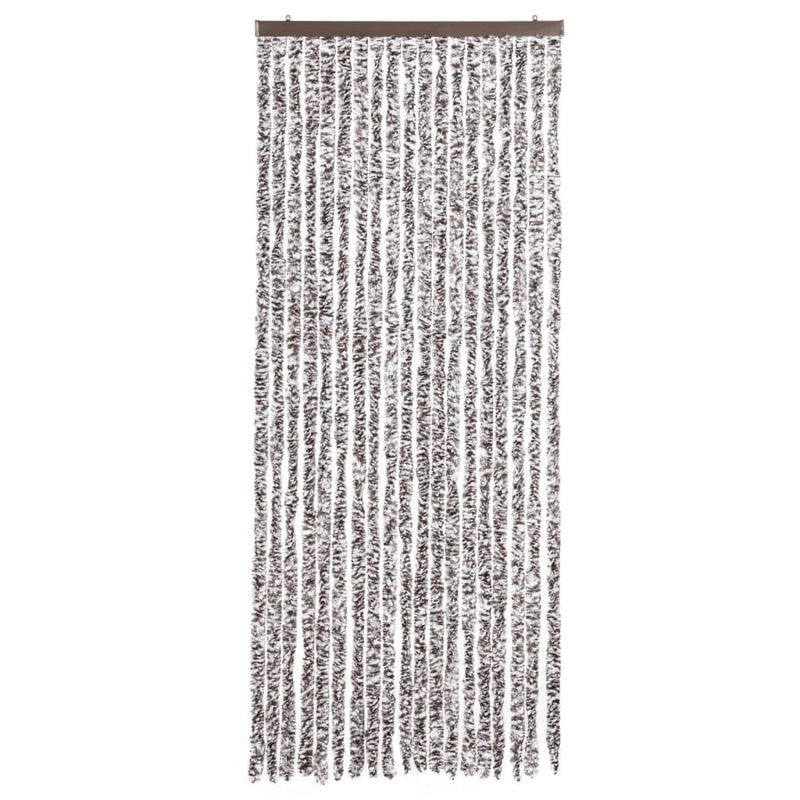 vidaXL barna és bézs zsenília rovarfüggöny 56 x 200 cm