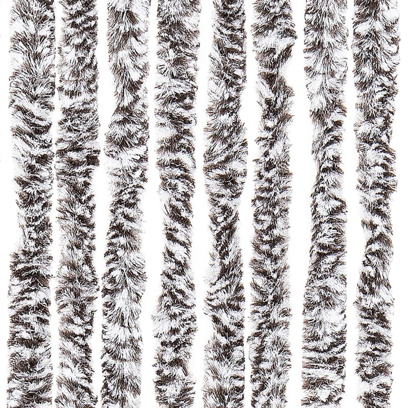 vidaXL barna és bézs zsenília rovarfüggöny 56 x 200 cm