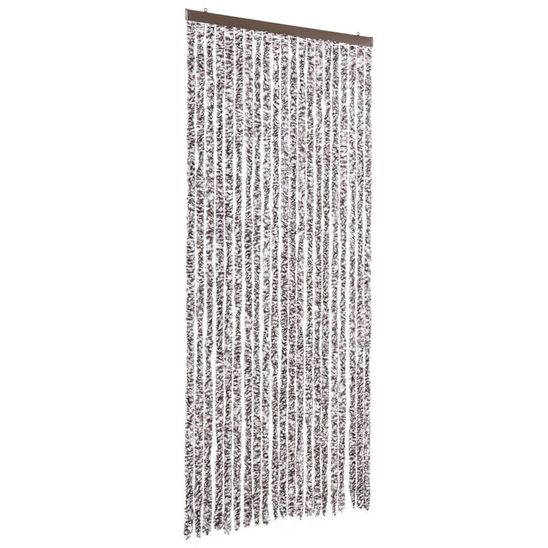 vidaXL barna és bézs zsenília rovarfüggöny 90 x 200 cm