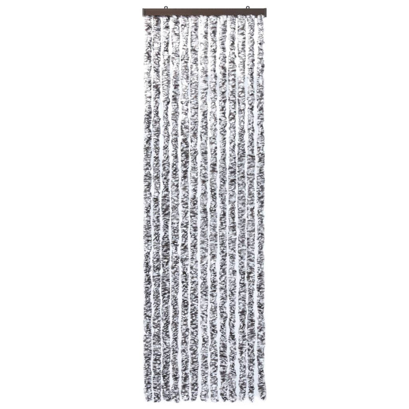 vidaXL barna és bézs zsenília rovarfüggöny 118 x 220 cm