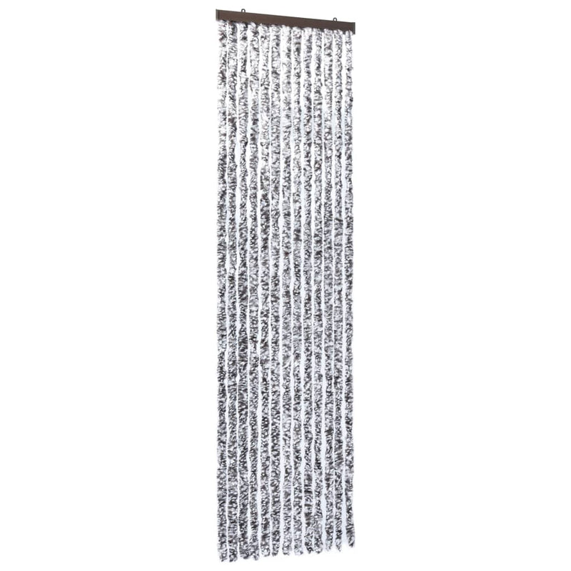 vidaXL barna és bézs zsenília rovarfüggöny 118 x 220 cm