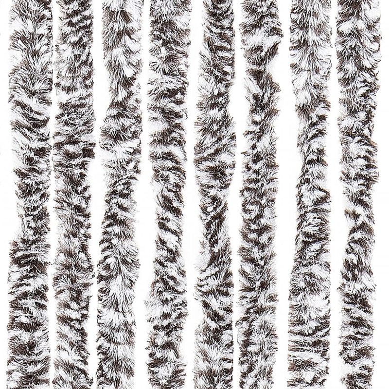 vidaXL barna és bézs zsenília rovarfüggöny 118 x 220 cm