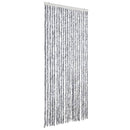 vidaXL fehér és szürke zsenília rovarfüggöny 90 x 200 cm