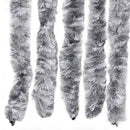 vidaXL fehér és szürke zsenília rovarfüggöny 90 x 200 cm