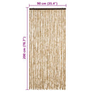 vidaXL bézs zsenília rovarfüggöny 90 x 200 cm