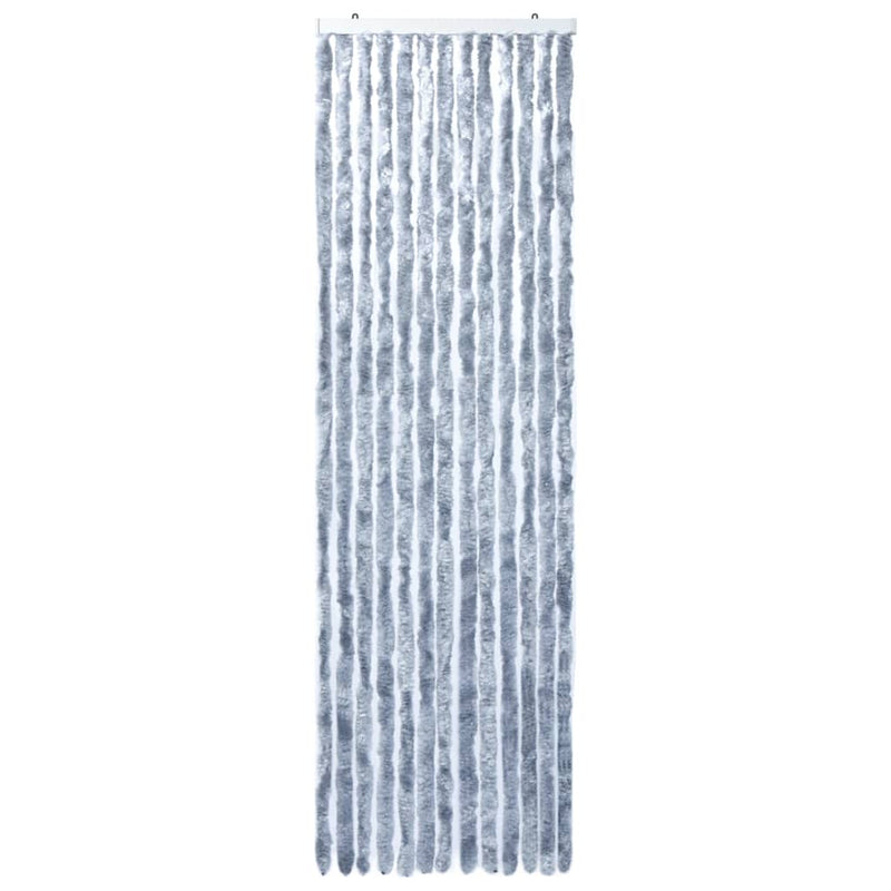 vidaXL ezüstszínű zsenília rovarfüggöny 56 x 200 cm