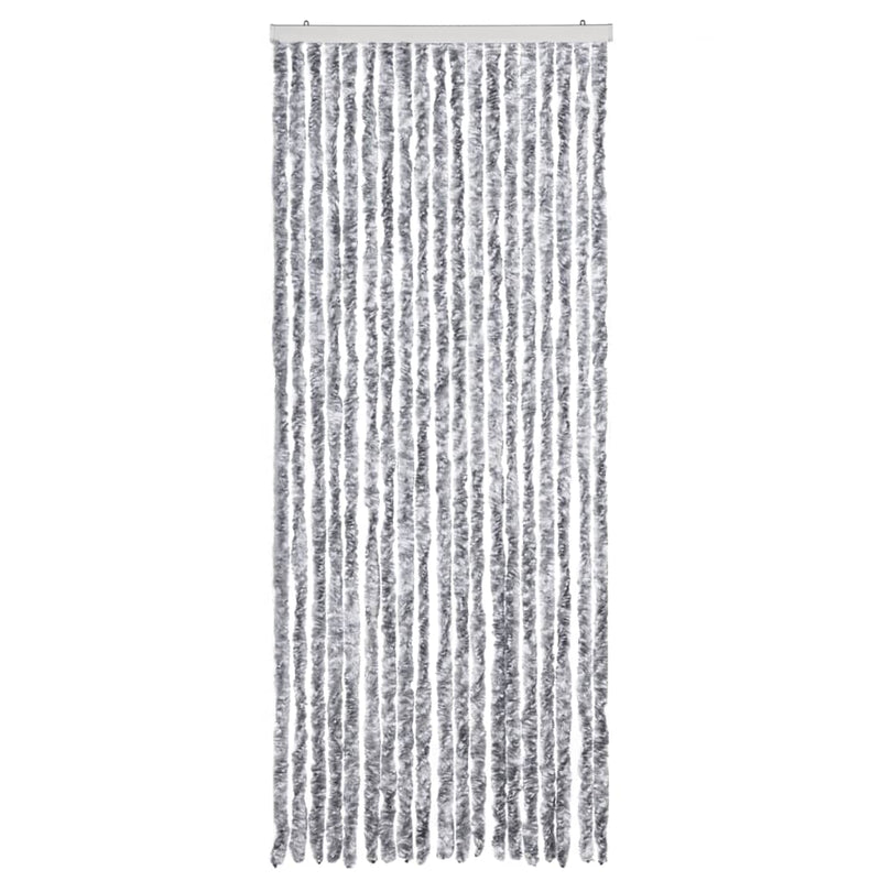vidaXL ezüstszínű zsenília rovarfüggöny 56 x 200 cm
