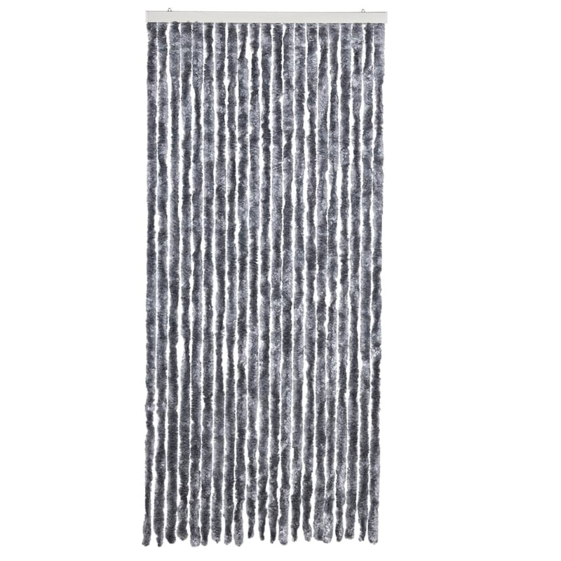 vidaXL ezüstszínű zsenília rovarfüggöny 90 x 200 cm