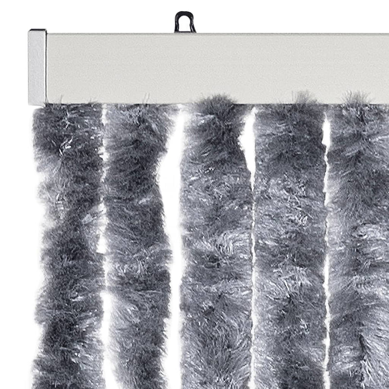 vidaXL ezüstszínű zsenília rovarfüggöny 90 x 200 cm